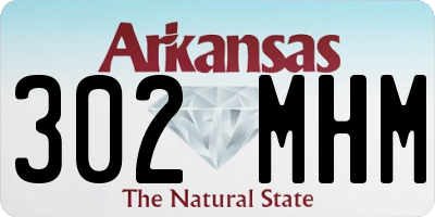 AR license plate 302MHM