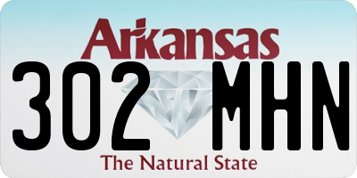 AR license plate 302MHN