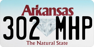 AR license plate 302MHP