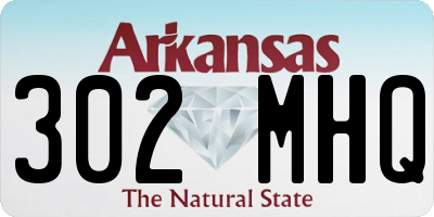AR license plate 302MHQ