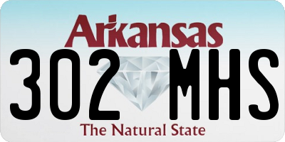 AR license plate 302MHS