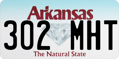 AR license plate 302MHT