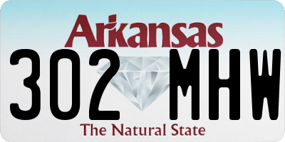 AR license plate 302MHW
