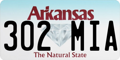 AR license plate 302MIA