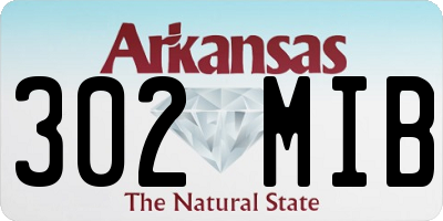 AR license plate 302MIB