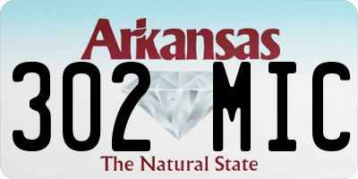 AR license plate 302MIC
