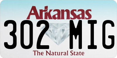 AR license plate 302MIG