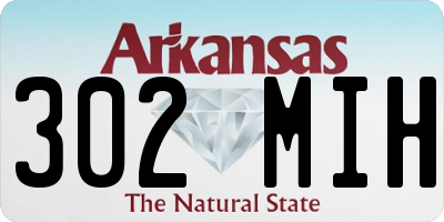 AR license plate 302MIH