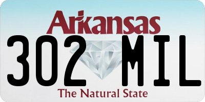 AR license plate 302MIL