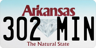 AR license plate 302MIN