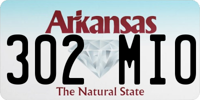 AR license plate 302MIO