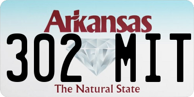 AR license plate 302MIT