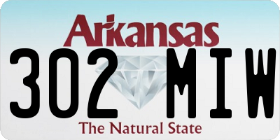 AR license plate 302MIW