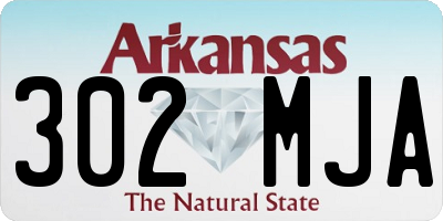 AR license plate 302MJA