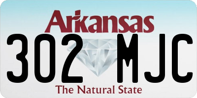 AR license plate 302MJC