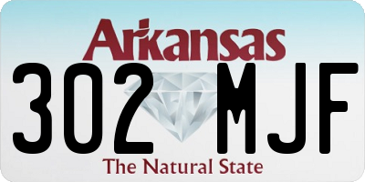 AR license plate 302MJF