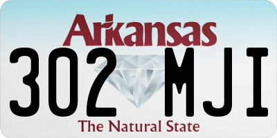 AR license plate 302MJI