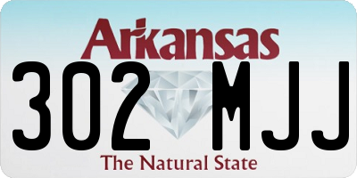 AR license plate 302MJJ