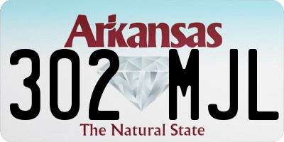 AR license plate 302MJL