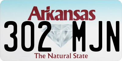 AR license plate 302MJN