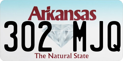 AR license plate 302MJQ