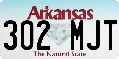 AR license plate 302MJT