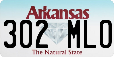 AR license plate 302MLO