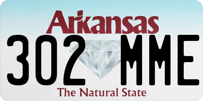 AR license plate 302MME