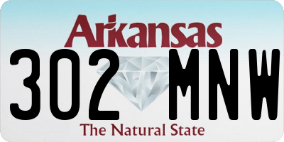 AR license plate 302MNW