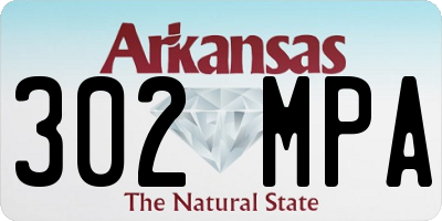 AR license plate 302MPA