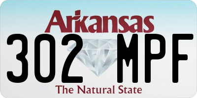 AR license plate 302MPF