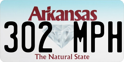 AR license plate 302MPH