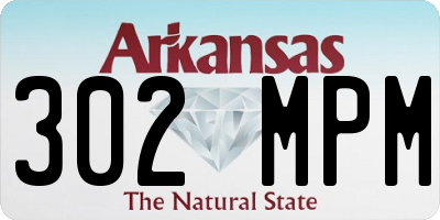 AR license plate 302MPM