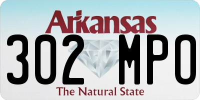 AR license plate 302MPO