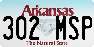AR license plate 302MSP