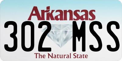 AR license plate 302MSS