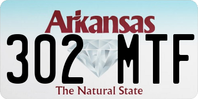 AR license plate 302MTF