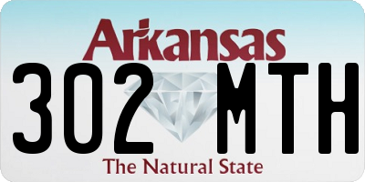AR license plate 302MTH