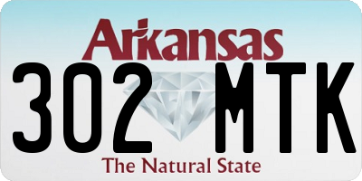 AR license plate 302MTK
