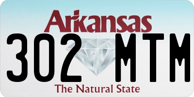 AR license plate 302MTM
