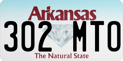 AR license plate 302MTO