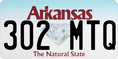 AR license plate 302MTQ