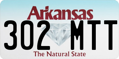 AR license plate 302MTT