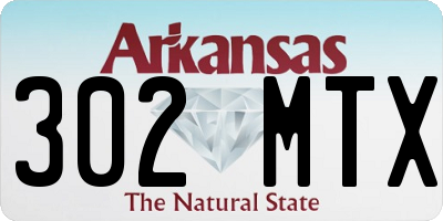 AR license plate 302MTX