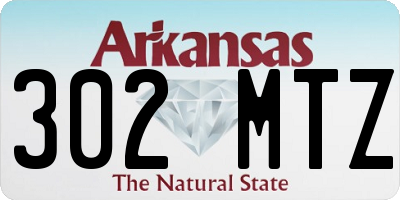 AR license plate 302MTZ