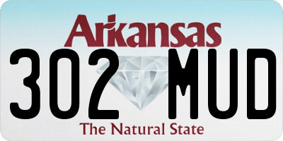 AR license plate 302MUD