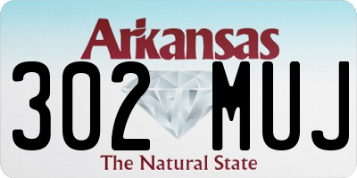 AR license plate 302MUJ