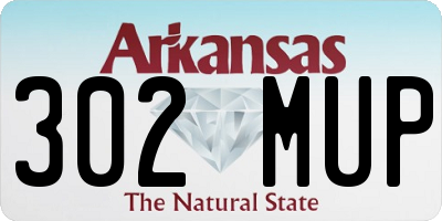AR license plate 302MUP