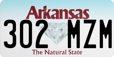 AR license plate 302MZM