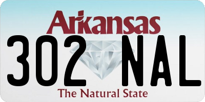 AR license plate 302NAL